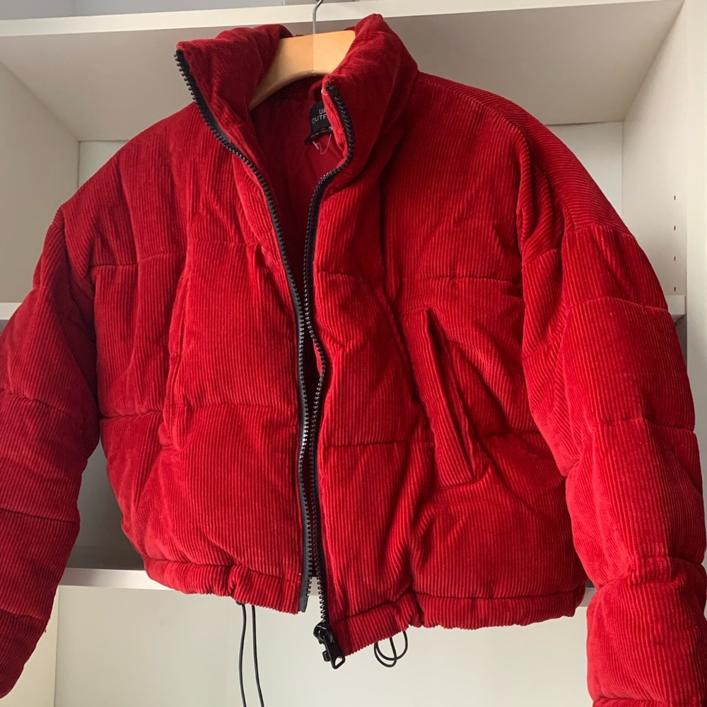 Red Corduroy Puffer
